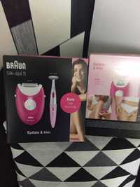 Epilator Braun model nou si cu masina de tuns Corp pret Fix