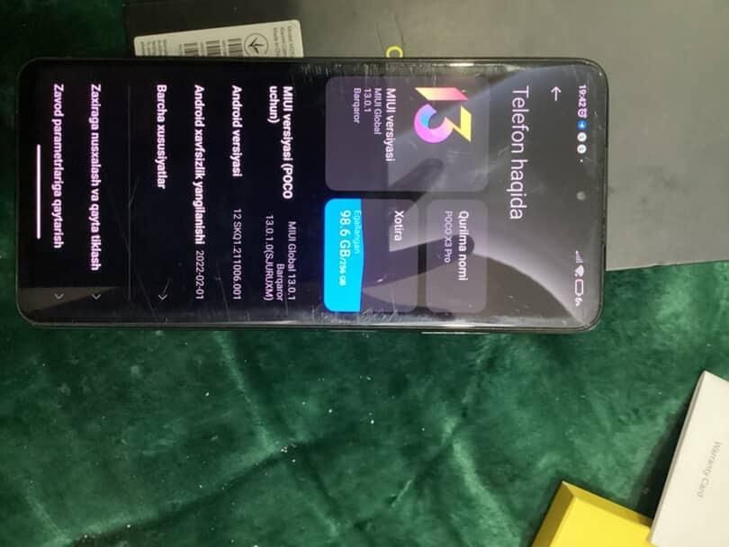 POCO x3pro 8+4 GB 256