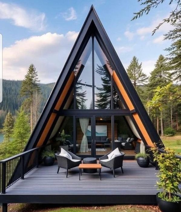 Vand cabane din lemn tip A oferta