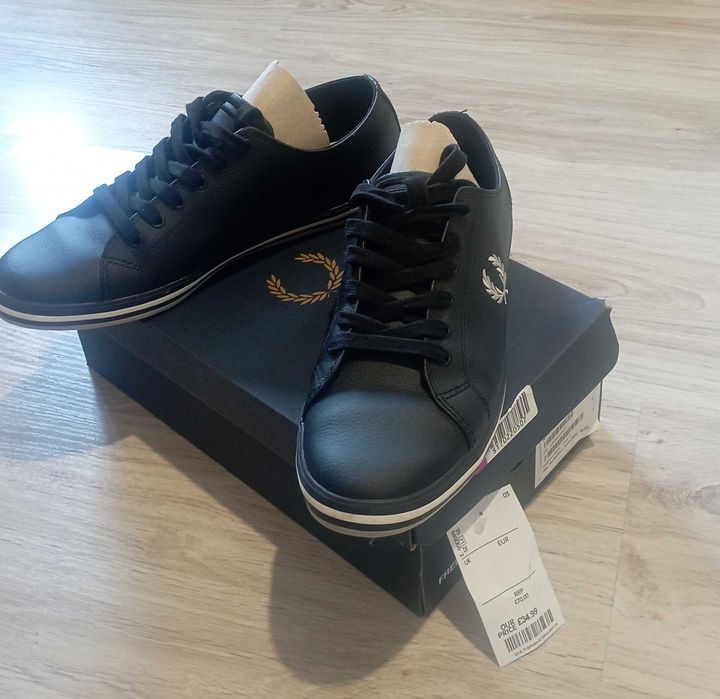 Fred Perry черни мъжки кецове - спортни обувки номер 41
