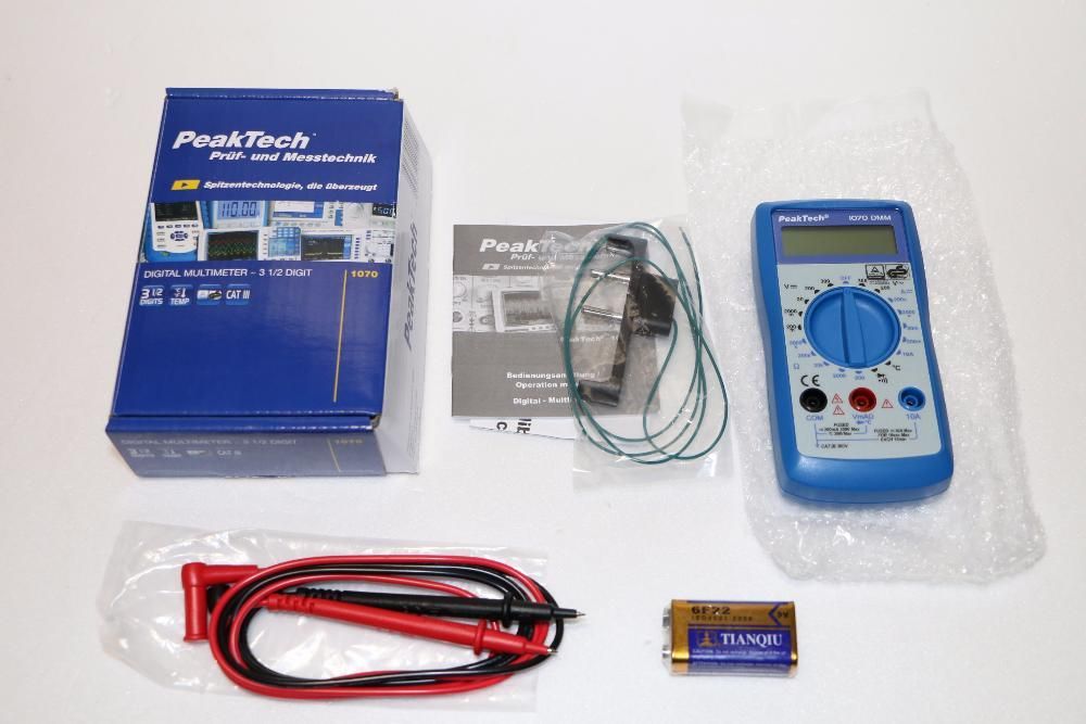 мултицет Peaktech, 4 цифри, стандарт TÜV, Германия