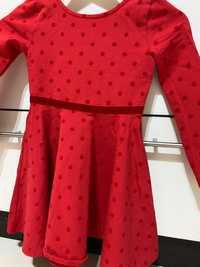 Ефектна рокля на точки OKAIDI, ръст 128 см, 8 г.