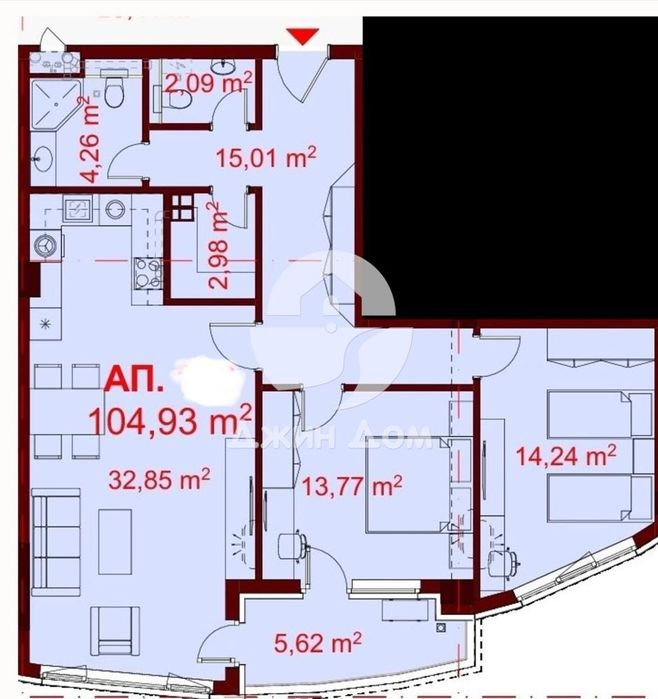 Продава се Тристаен апартамент в Бургас, Славейков - 120 кв.м за 2917 €/кв.м - Снимка #9