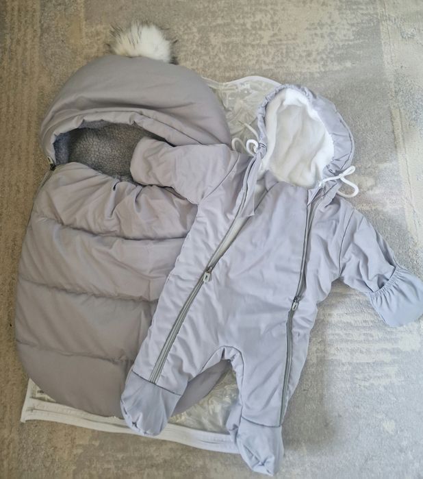 Комбинезон +кокон для новорождённого