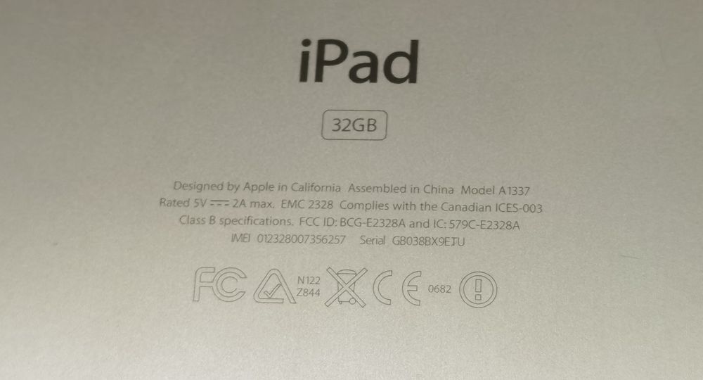 Model A1337 Tableta Apple IPad 2 32 GB piese