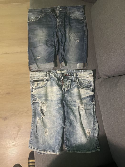 Дънки с къс и дълъг крачол в много добро състояние