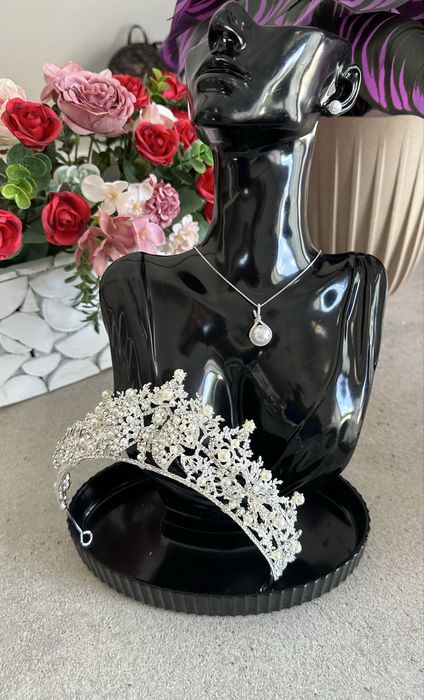 Diadema/set cu perle superb