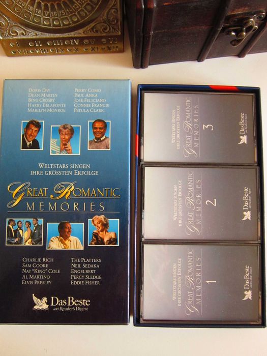 Rar 3 casete audio Great Romantic Memories Superstars 1988 Germania