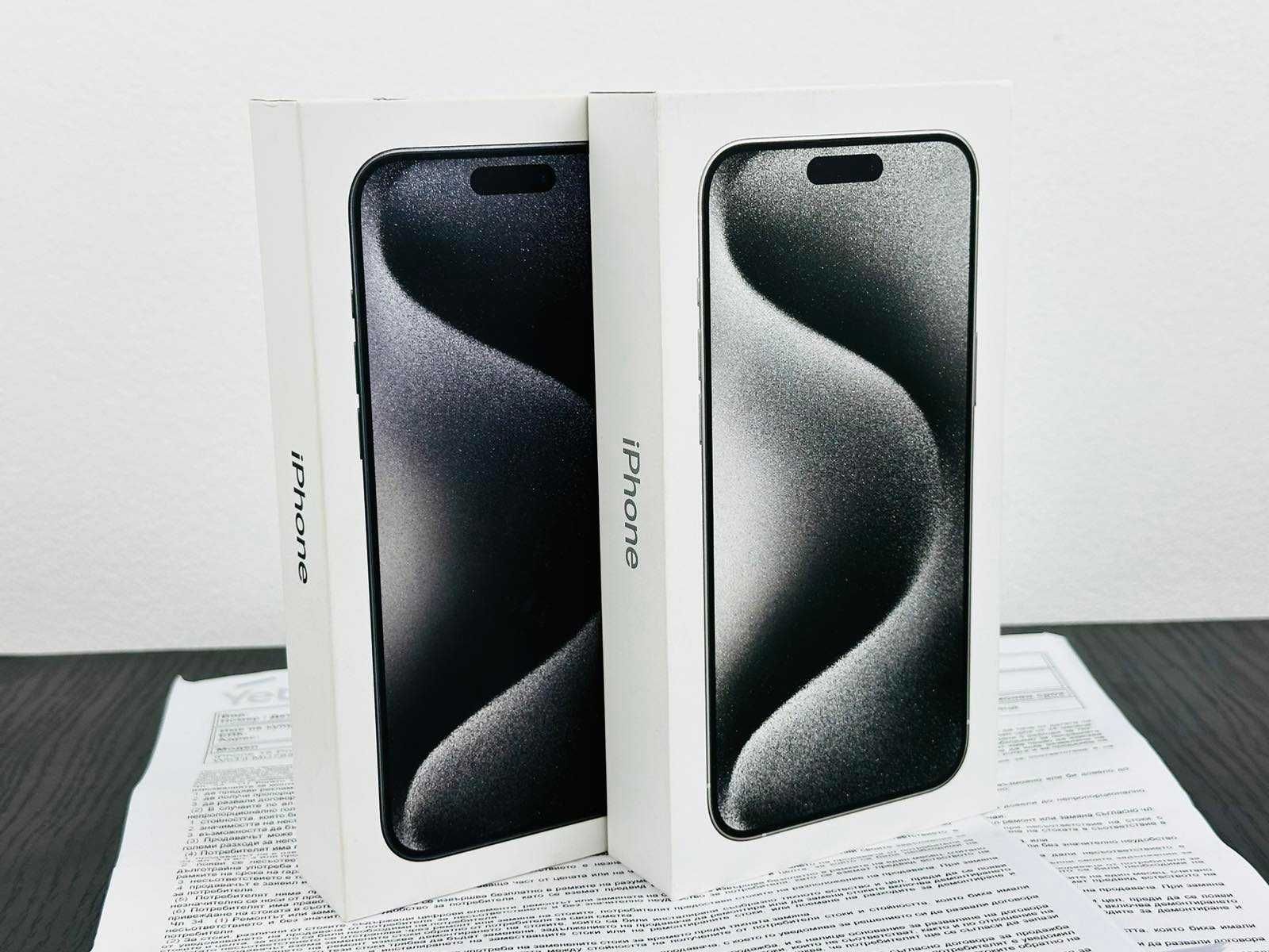 НОВ! Apple iPhone 15 Pro Max 256GB White / Black / Blue 3г. Гаранция