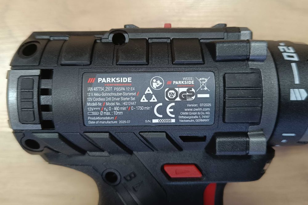 Parkside Performance 12V PBSPA 12 E4 ,Geanta Transport,Garantie 5 ani