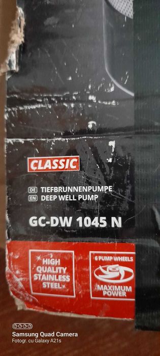 Vand pompa submersibila de mare adancime EINHELL