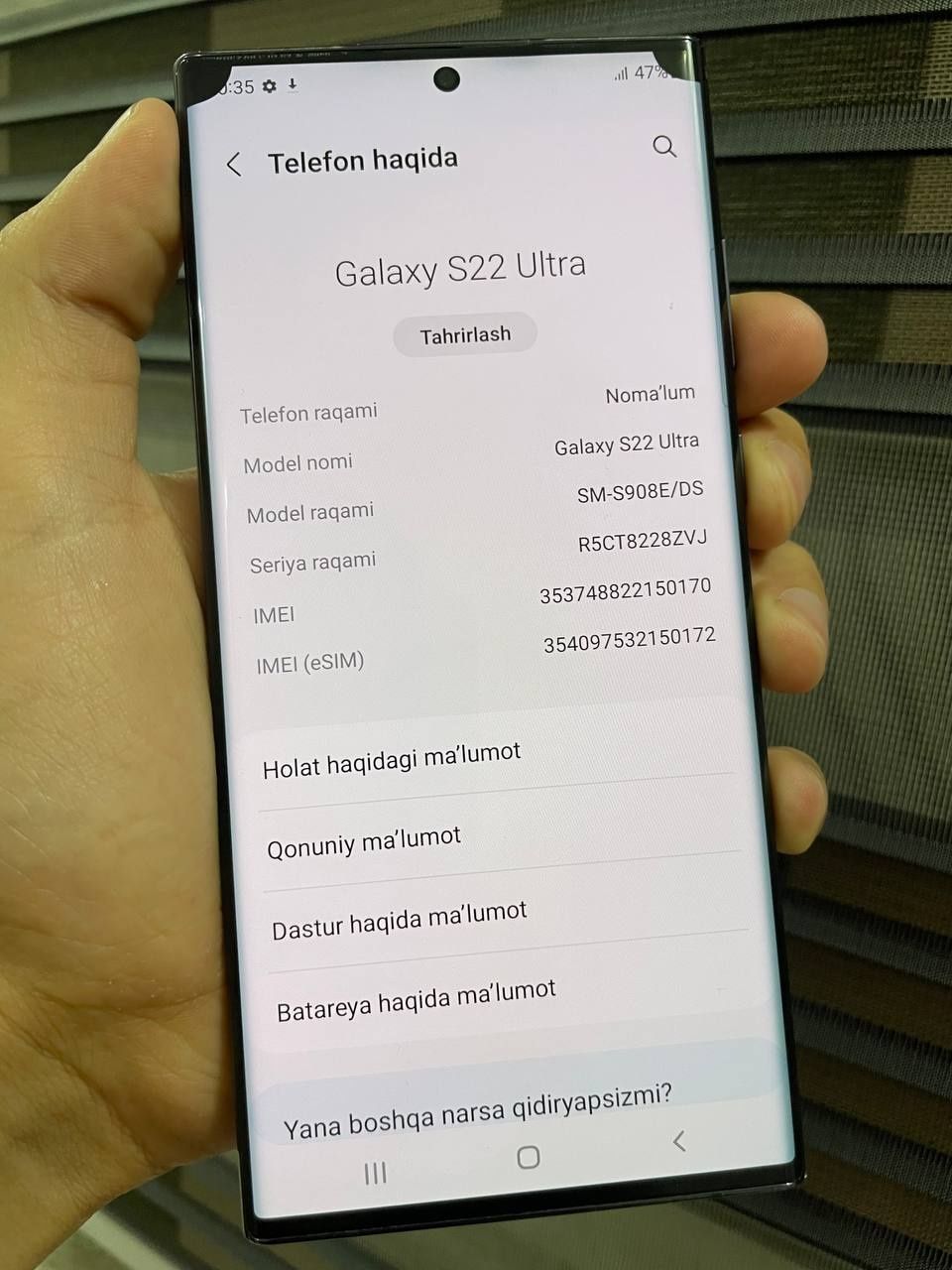 Samsung Galaxy S22 ultra Vietnam