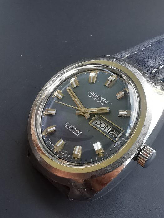 Ceas Mirexal Automatic - Oțel - 37x 40 mm - Funcționează impecabil!
