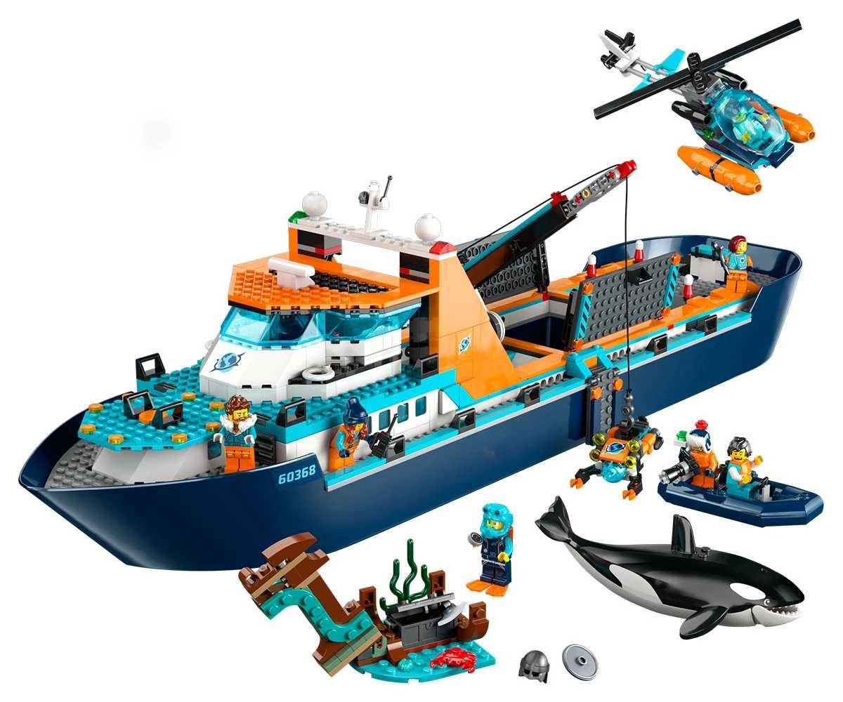 Конструктор LEGO® City 60368 - Арктически изследователски кораб