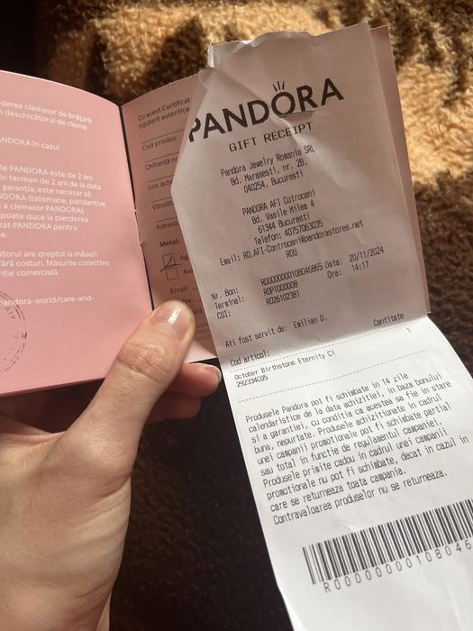 cercei pandora noi cu garantie