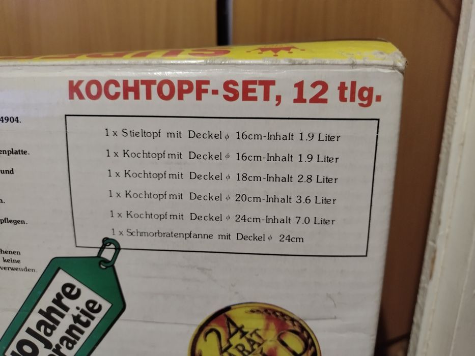 Комплект от 12 части от висококачествена стомана