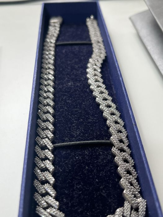 Lant Cubanez cu pietre swarovski din ARGINT !!!