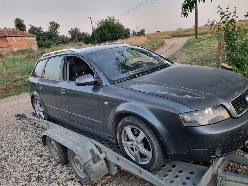 Ауди А4 Б6 2.5 тди 180 коня ръчка куатро 2003 г на части
