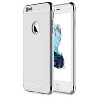 Husa Apple iPhone SE2, Elegance Luxury 3in1 Argintiu