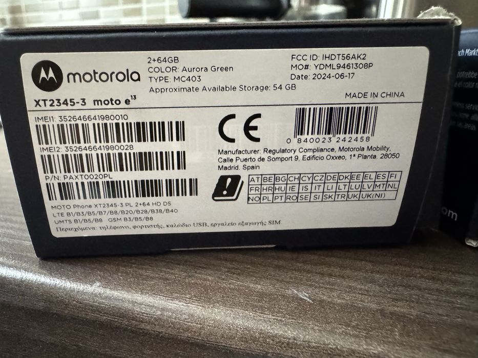 Smartphone Motorola E13 64gb
