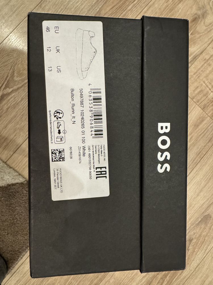 Оригинални Обувки BOSS Bulton – White on White
