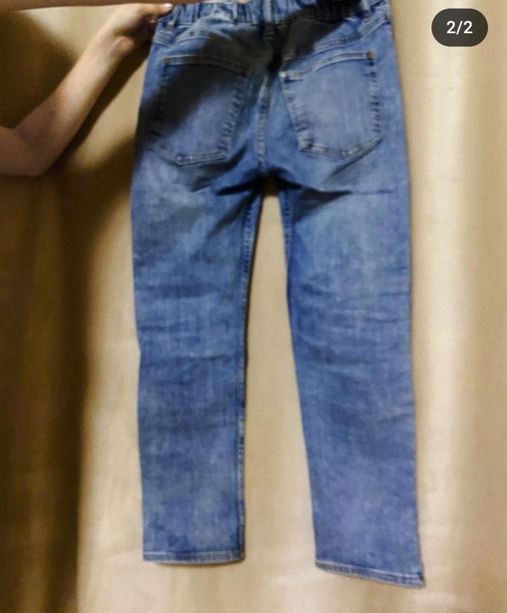 детские джинсы синие