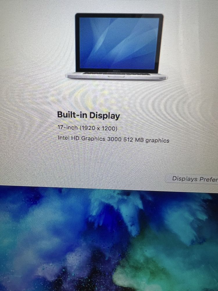 Macbook pro 17  2011 Late i7