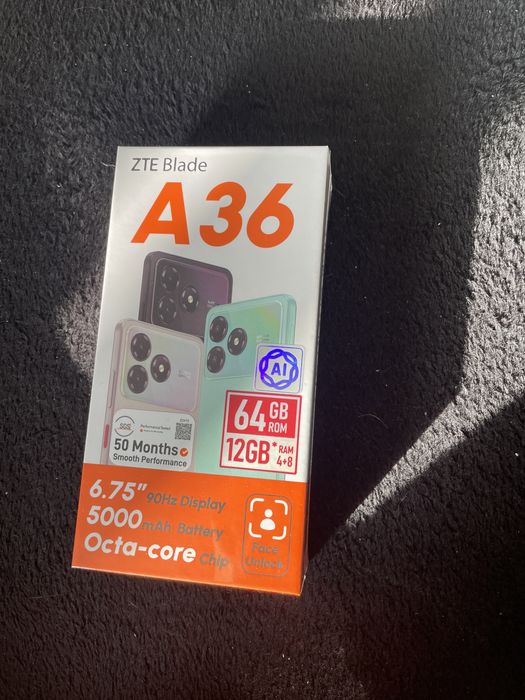 Продам новый телефон ZTE Blade A 36