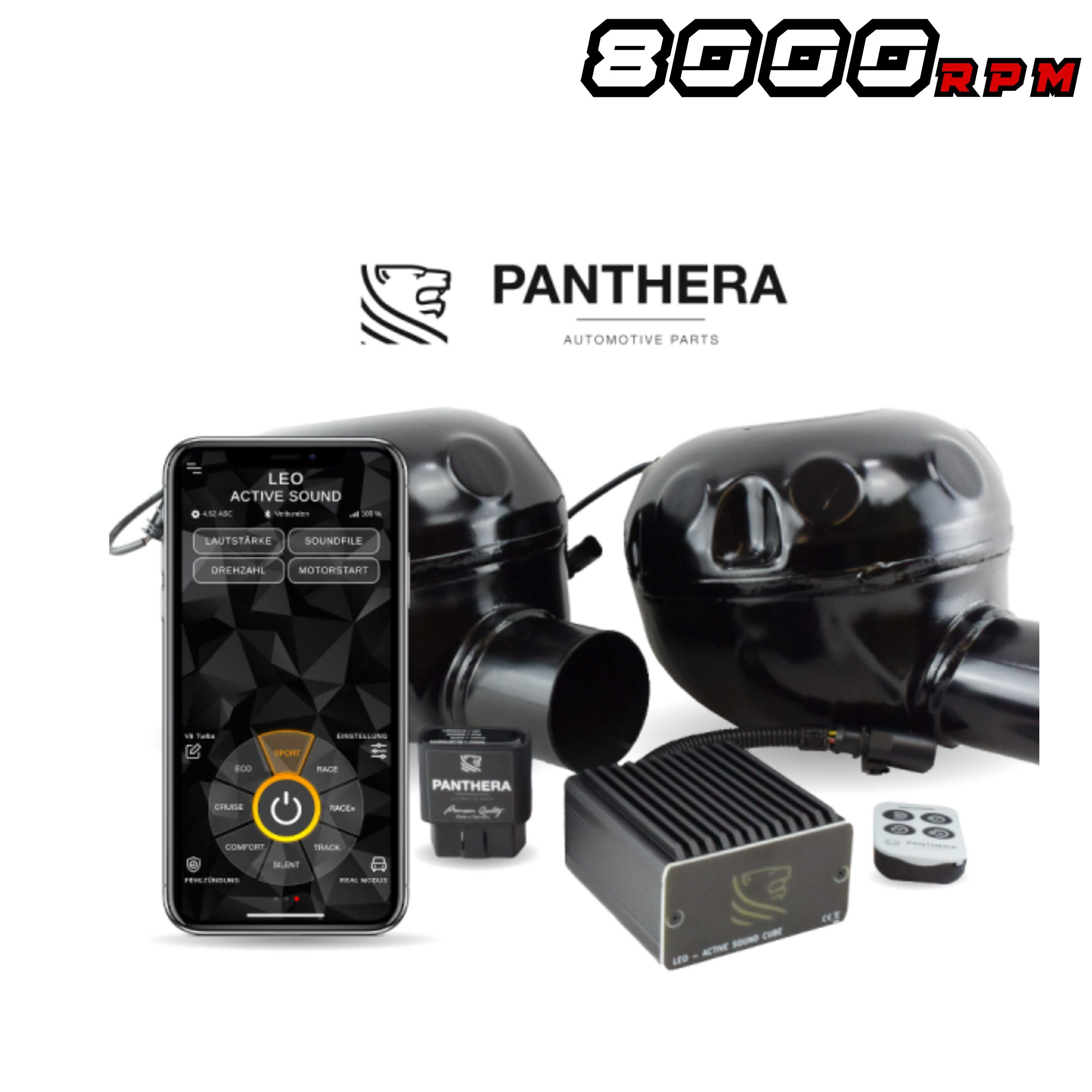 Спортен V8 звук Panthera Leo Active Sound Mercedes Audi BMW генерация