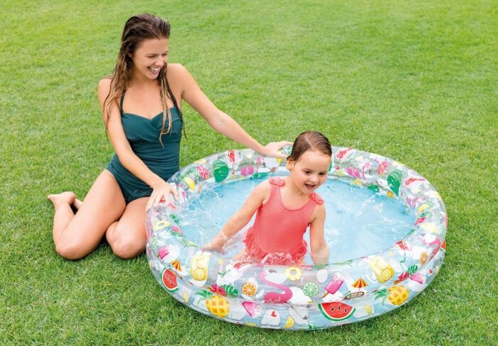 Детски надуваем басейн Intex Just So Fruity, 122 х 25 см, PVC, плодчет