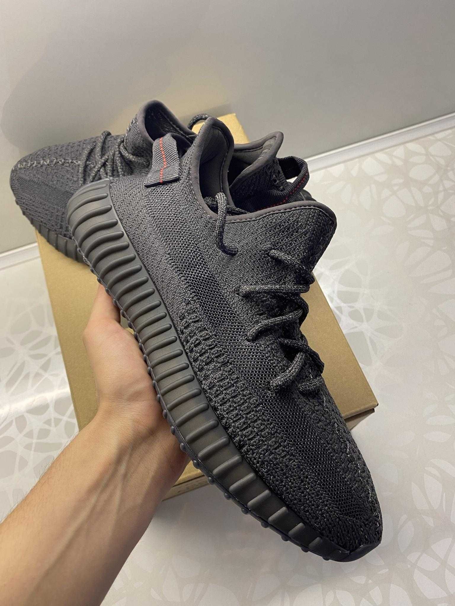 adidas Yeezy Boost 350 V2 Static Black (Reflective) Обувки+ Кутия