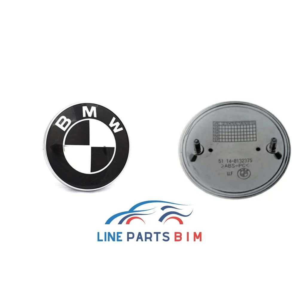 Set Embleme Emblema BMW Capota Portbagaj haion 82mm 74mm logo