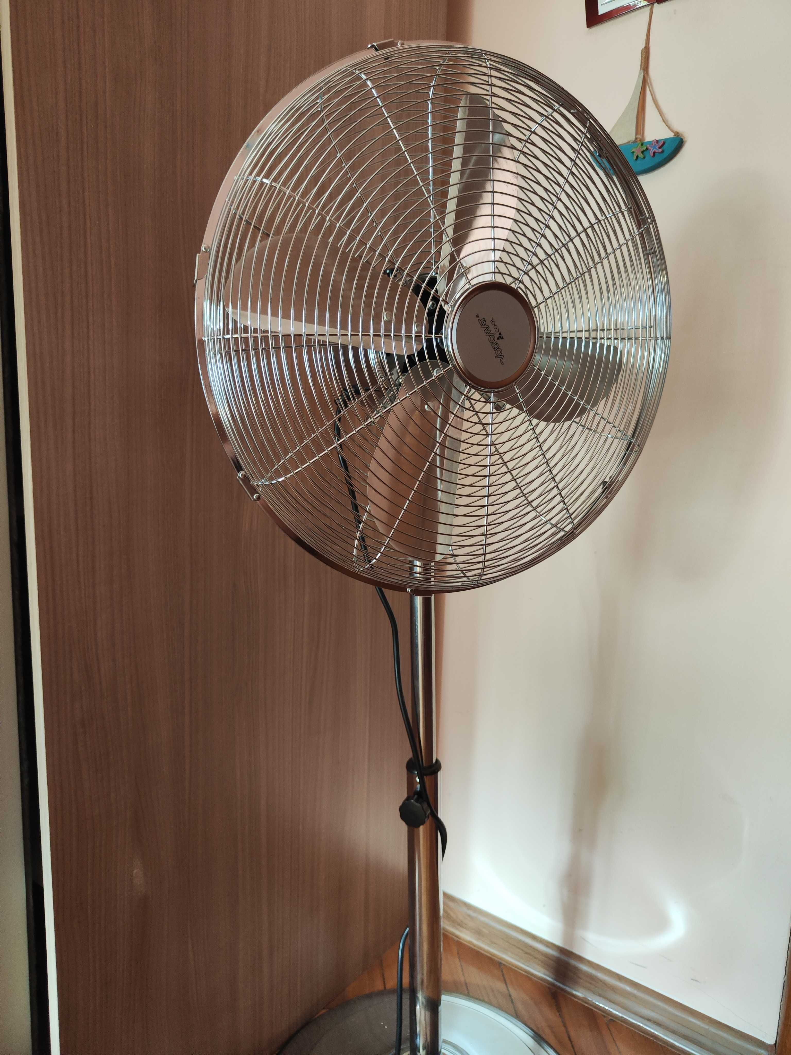 Настолен вентилатор Voltomat Standfan Retro Chrom – мощен и стилен
