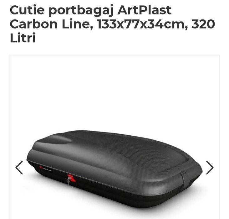 Cutie portbagaj auto cu tot cu barele de prindere