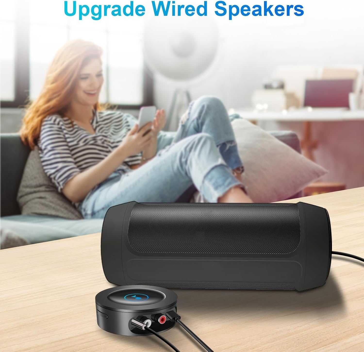 Висококачествен Bluetooth аудио приемник с RCA и AUX изходи