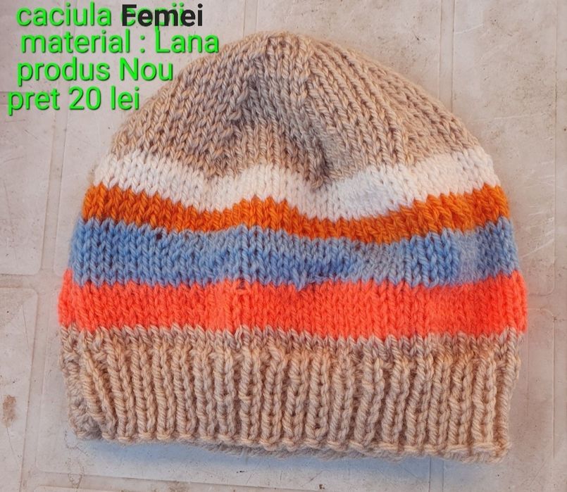 Caciula dama si copil / nou