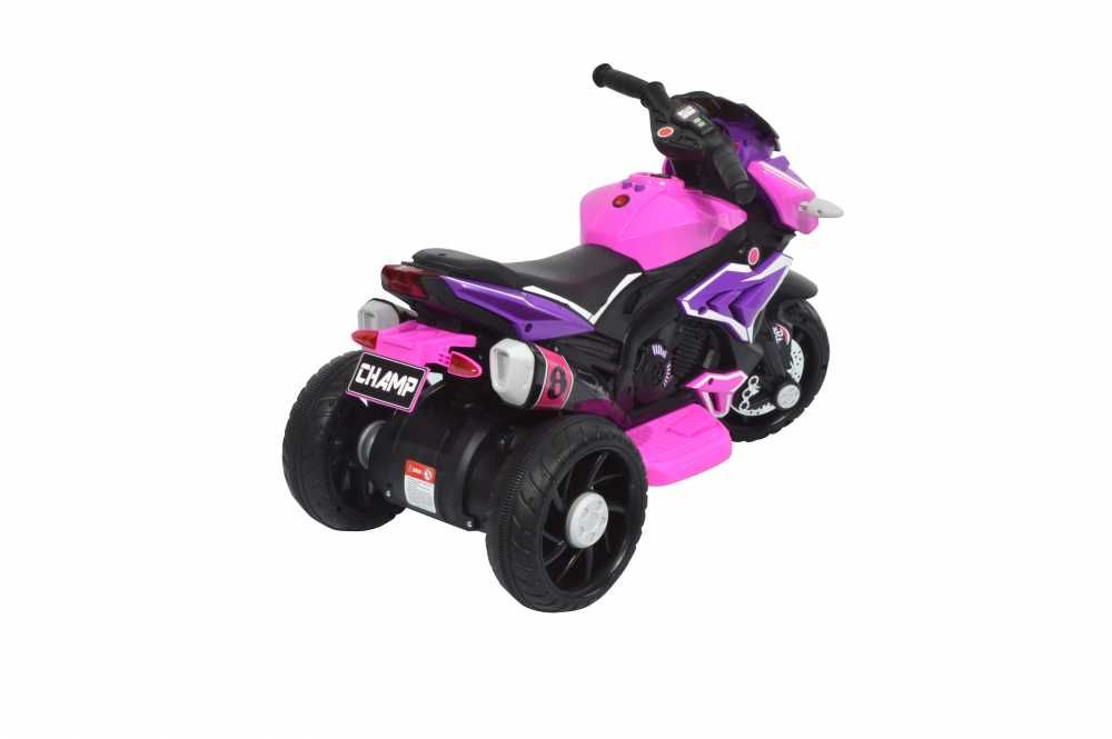 Motocicleta electrica copii Nichiduta Champ Pink 6V 35W cu sunete