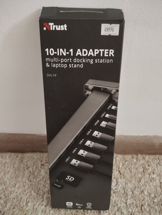 Док-станция. Адаптер. Trust Dalyx Aluminium 10-in-1. Новый