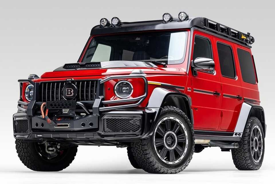 Багажник + Стълба + Карбон Спойлер и лед прожектори Mercedes G W464