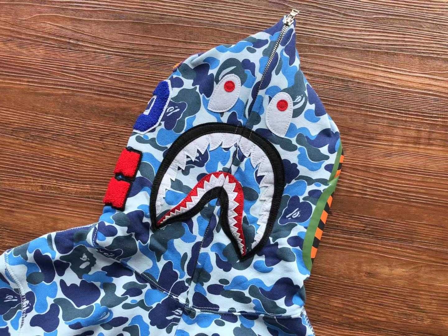 Hanorac Bape Hoodie albastru