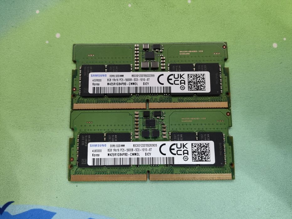 ОЗУ ddr5 Samsung 16гб 5600mhz
