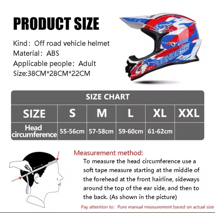 Cască Motocross Uchoose S sau XL
