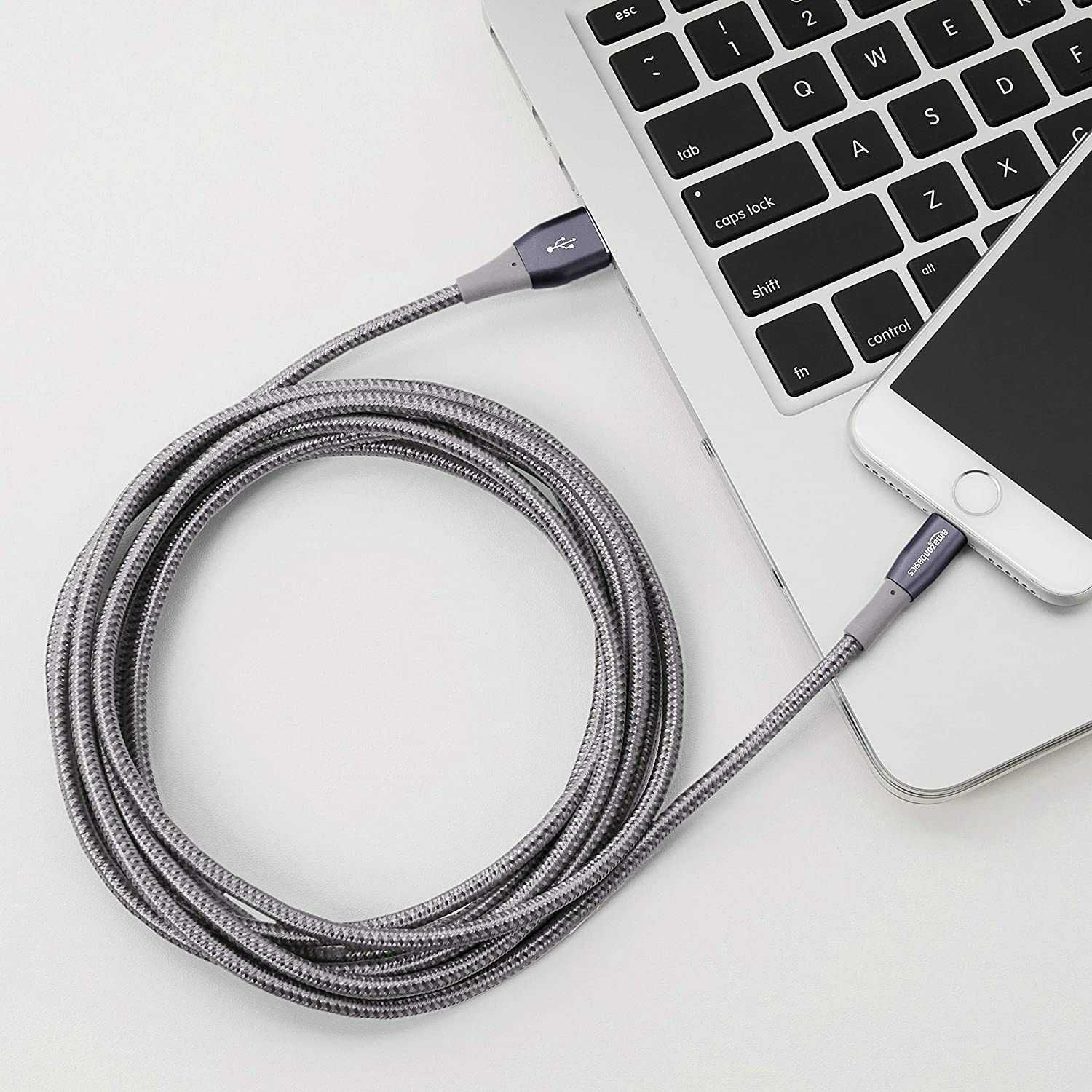 Нов Lightning-USB, MFI сертифициран кабел за айфон, iPhone, iPad 3м.