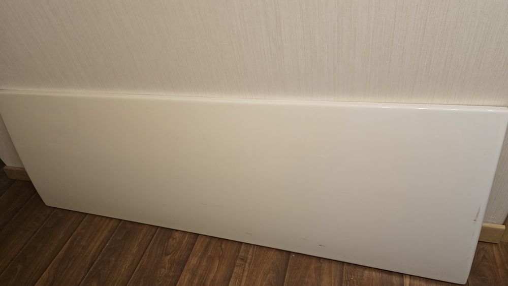 Экран на ванну , сплошной,  размер 180 см на 59-60 см, цвет белый