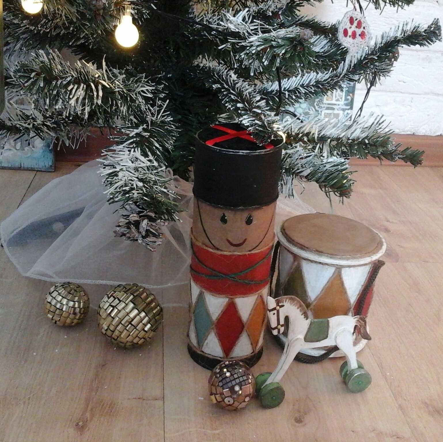 Новогоднее интерьерное  украшение  "Солдат и барабан"