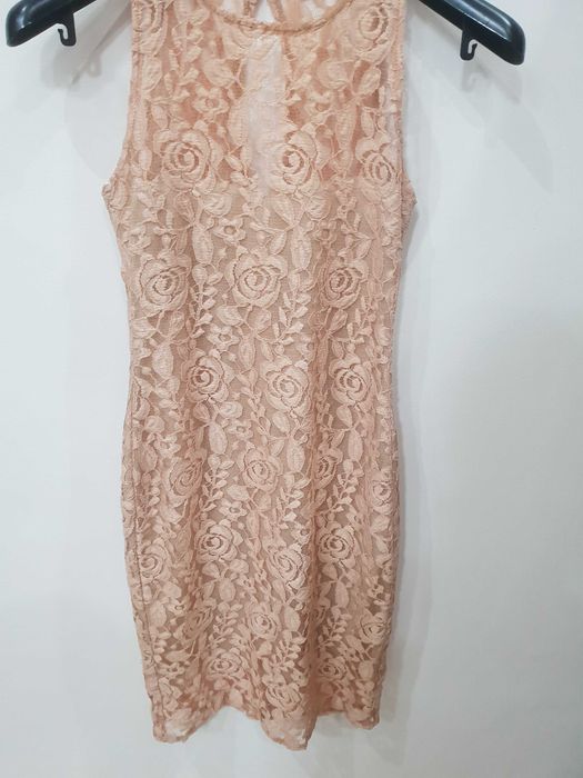 Rochiță scurtă, roz pudră