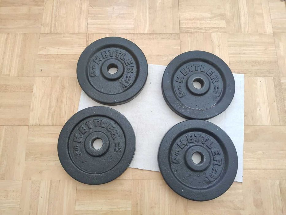 Фитнес тежести дискове Kettler 4 x 5kg ф30мм