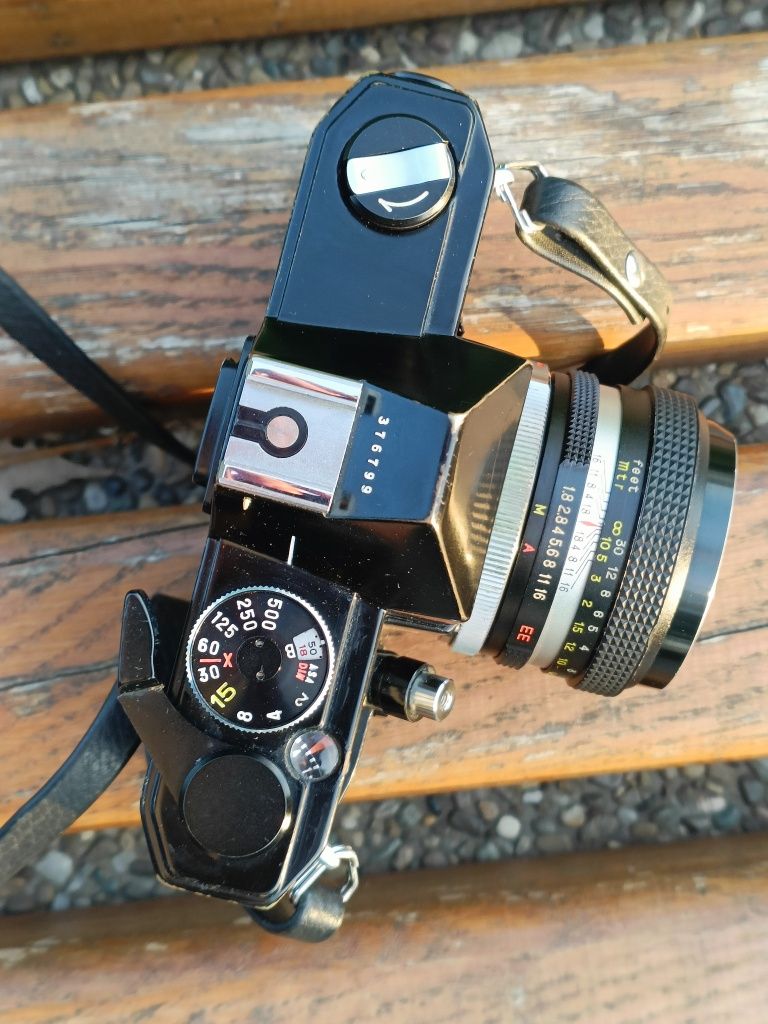 Aparat foto vintage pe film PETRI FT EE japan + curea + toc