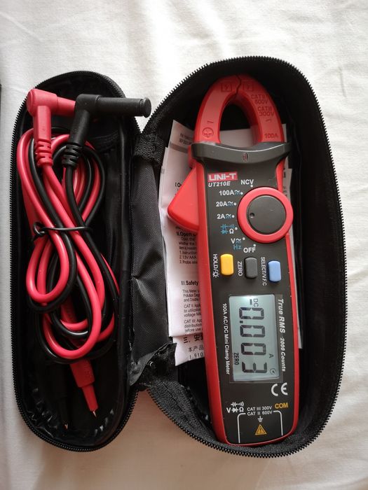 Uni-t Ut210e AC/DC Мини Ампер Клещи True RMS