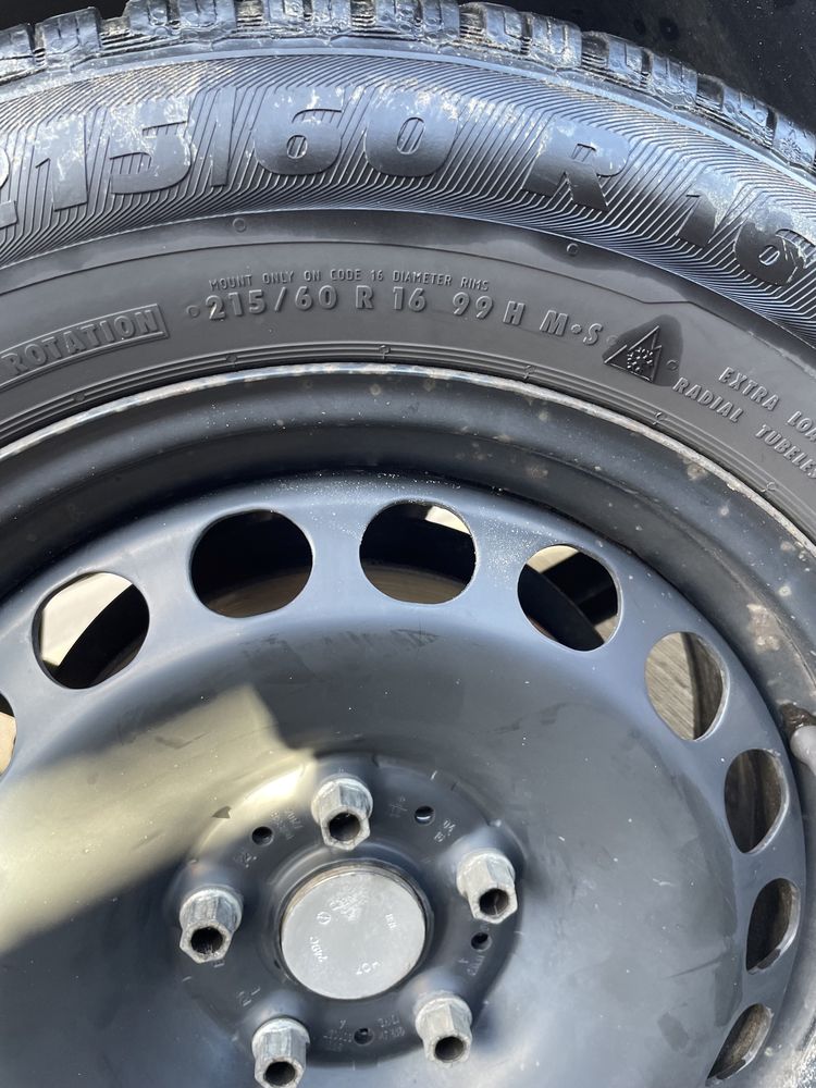 Roti iarna pentru vw 215  60 R16